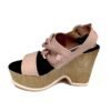 Sandalias Doralatina nude con plataforma