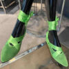 bailarinas terciopelo verde frente outfit
