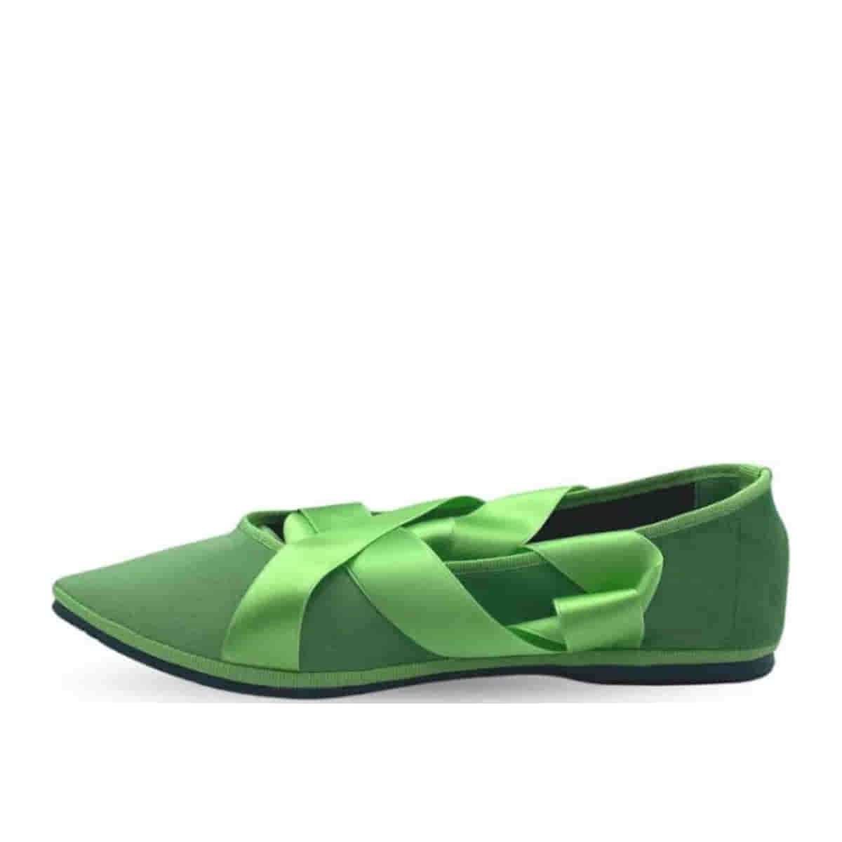 bailarinas terciopelo verde