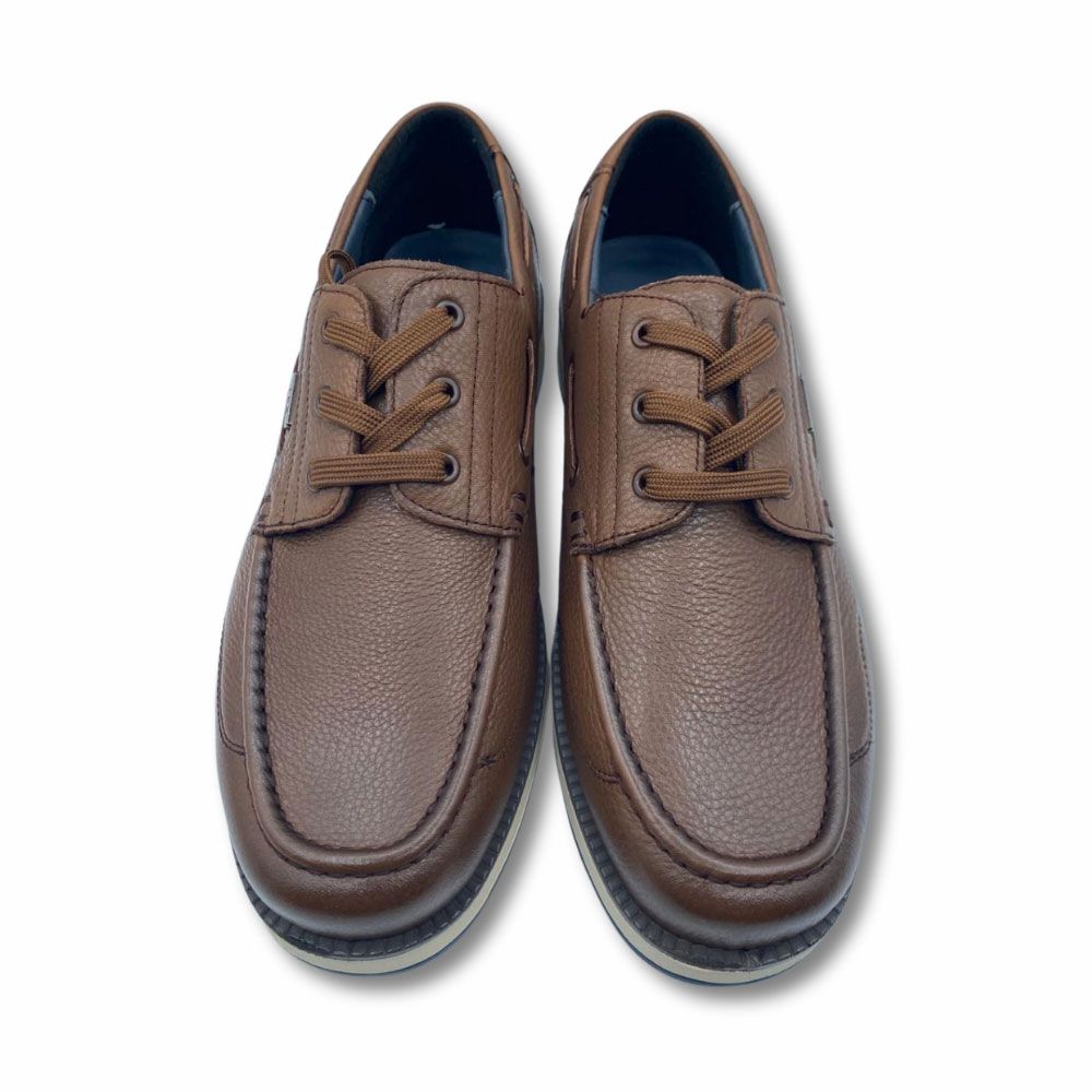 Frente náuticos de piel marrón para hombre de Confort Tex. Carmen Shoes. Zapatería online. Torrelavega.