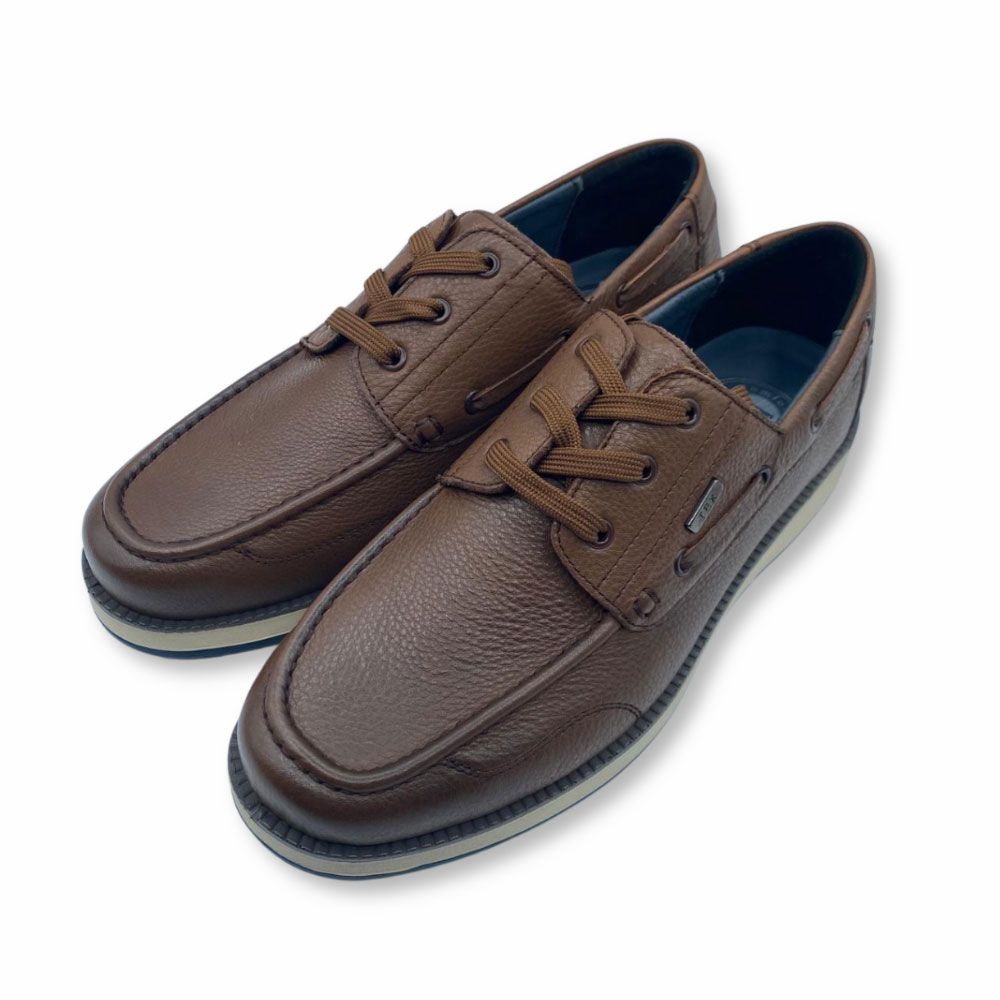 Costado náuticos de piel marrón para hombre de Confort Tex. Carmen Shoes. Zapatería online. Torrelavega.
