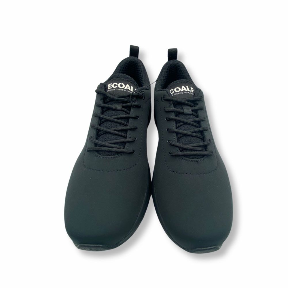 Frente sneakers Oregonalf ecológicas color negro de Ecoalf. Carmen Shoes. Zapatería online. Torrelavega.