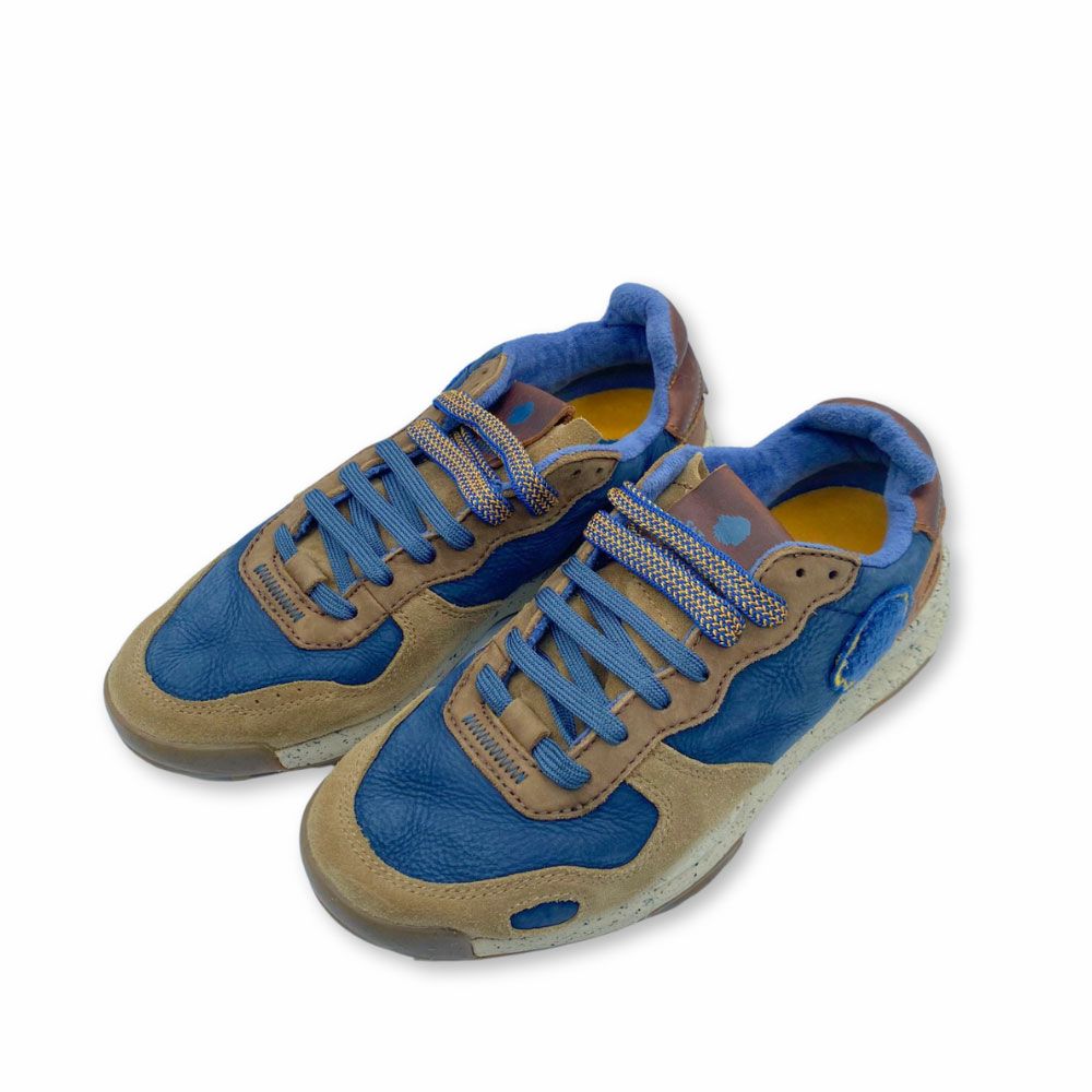 Zapatillas Chacrona Premium color azul para hombre de Satorisan.