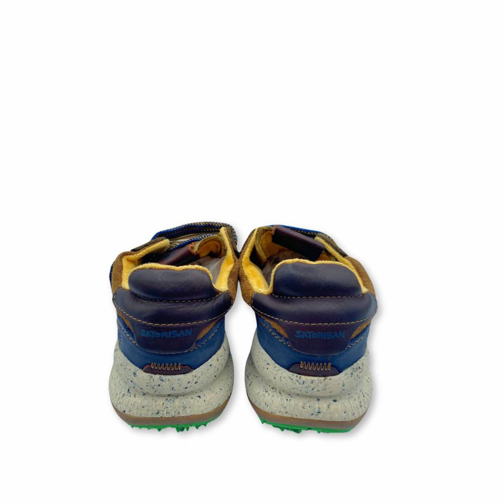 Trasera zapatillas Chacrona Premium color mostaza para hombre de Satorisan. Zapatillas Chacrona Premium color mostaza para hombre de Satorisan.