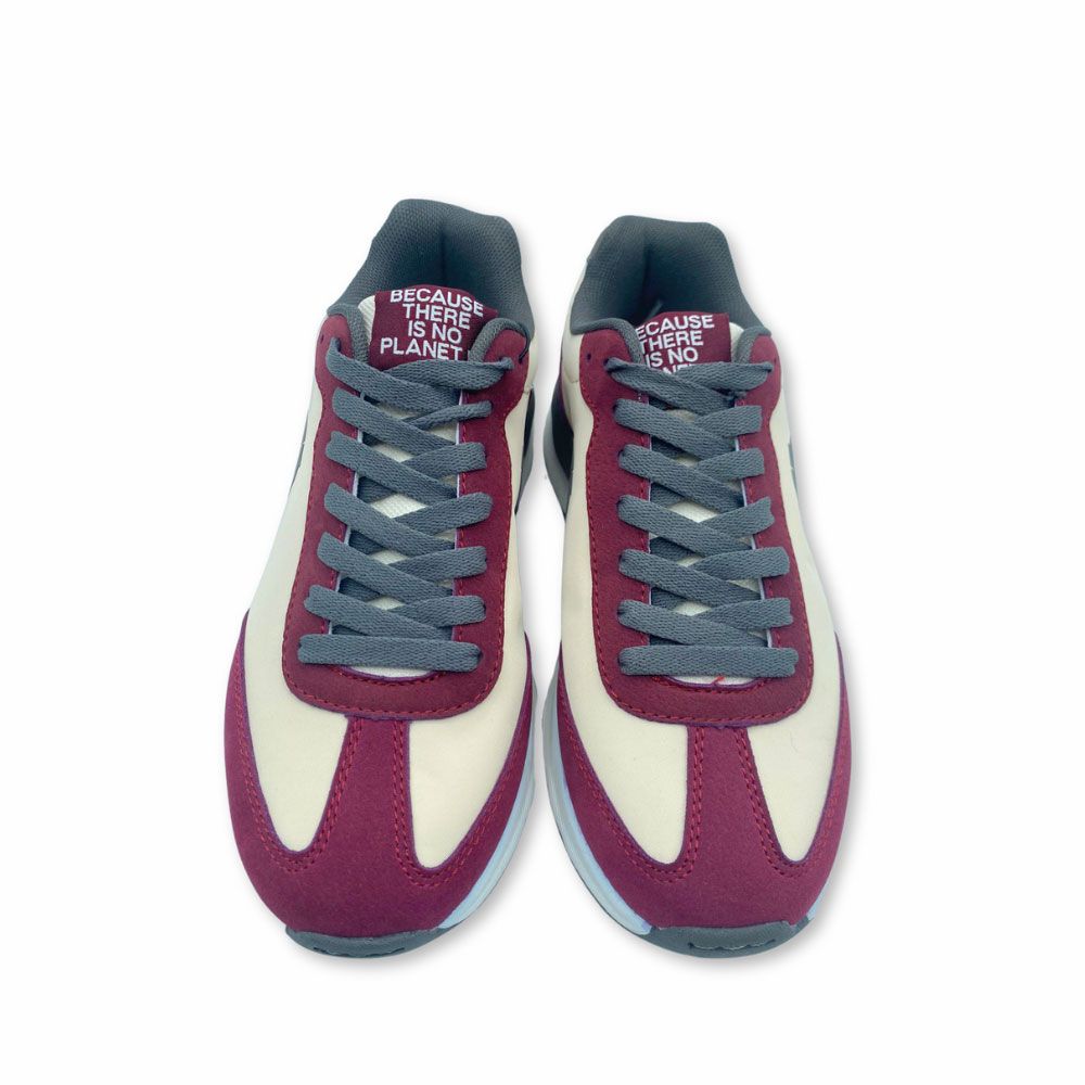Frente zapatillas ecológicas Princealf rosa y cereza de Ecoalf. Zapatillas ecológicas Princealf para mujer de la nueva colección Ecoalf.