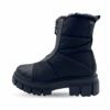 Botas negras tipo nieve con forro interior de pelo y cierre con cremallera de Imac para mujer.