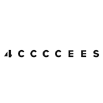 Logo texto color negro de la marca de zapatos 4CCCCEES.