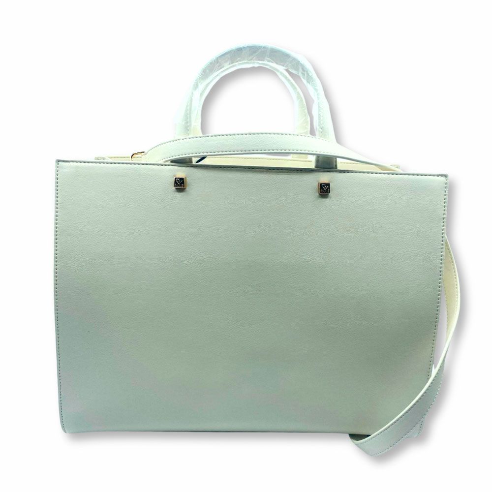 Bolso tote en eco piel color blanco de la nueva colección de Rue Madam París.