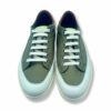 Frente zapatos Ontario nylon verde para hombre de ART. Zapatos de nylon color verde para hombre de la nueva colección Art Metropolian Shoes.