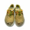 Mocasines casual Kwahu de lino color caqui de Satorisan para hombre.
