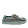 Mocasines casual Kwahu grises de piel para hombre de Satorisan. Mocasines casual Kwahu de piel color gris de Satorisan para hombre.
