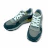 Zapatillas deportivas de piel color gris, cierre con cordones y suela de goma bicolor antideslizante de Napapijri.