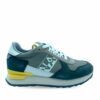 Zapatillas deportivas de piel color gris, cierre con cordones y suela de goma bicolor antideslizante de Napapijri.