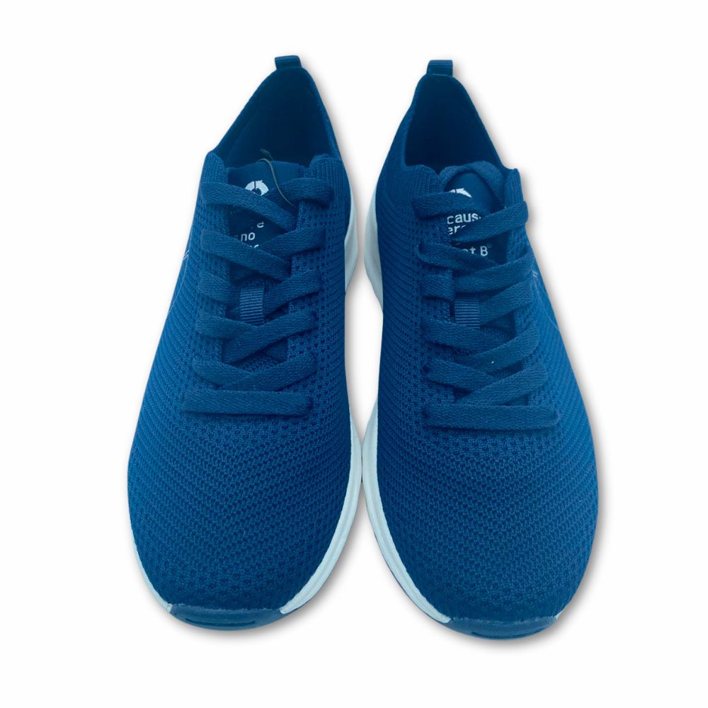 Zapatillas ecológicas de punto azul marino para hombre de la nueva colección de Ecoalf.