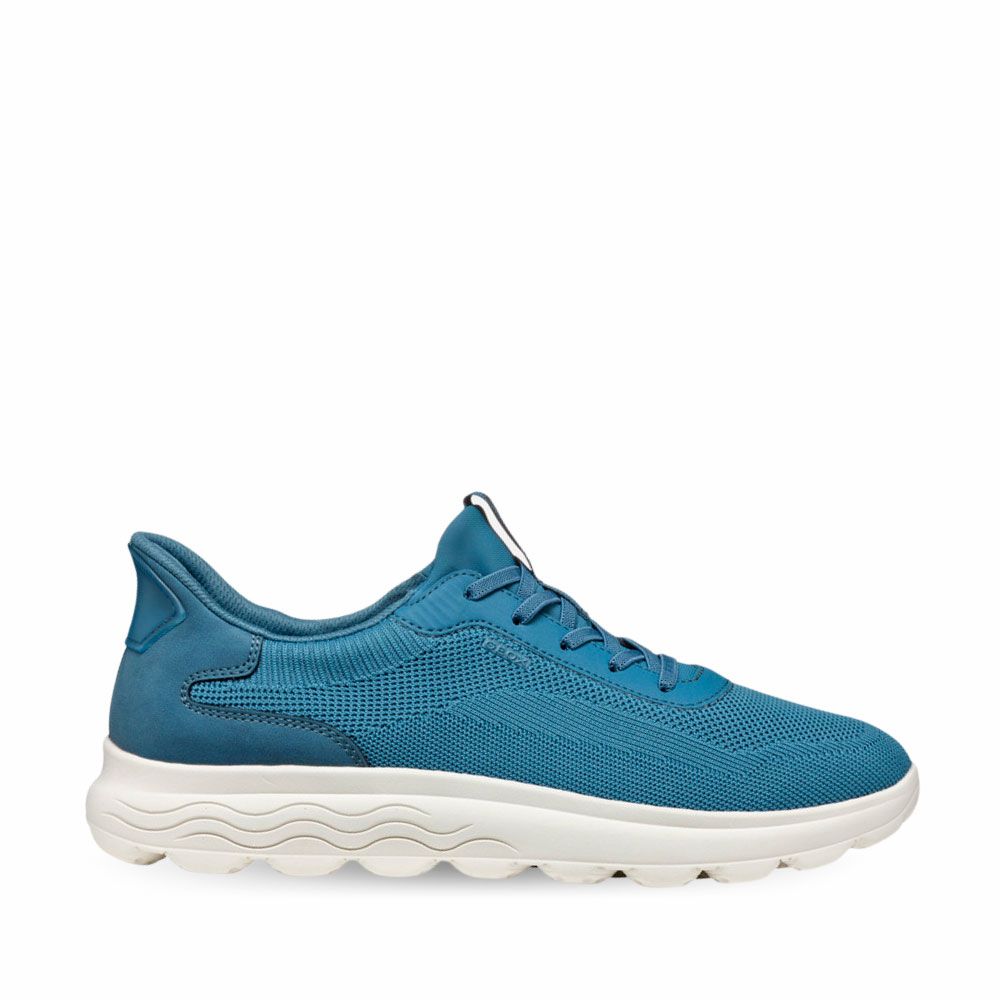 Zapatillas deportivas Spherica plus azules con tecnología slip on para hombre de Geox.