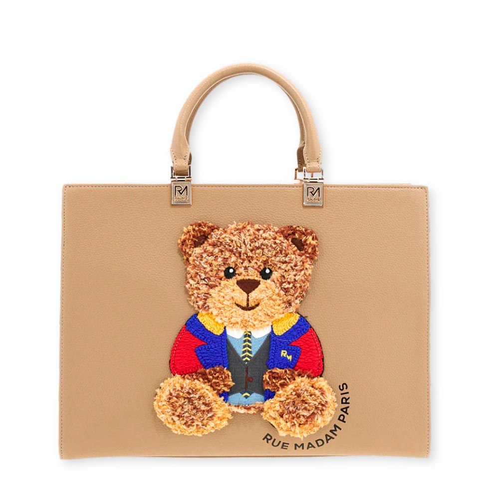 Bolso Marvin tote color taupé de la nueva colección de Rue Madam París.
