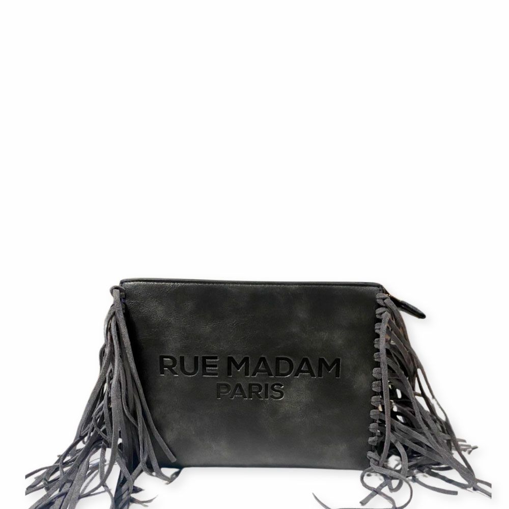 Bolso Texas Clutch vintage black nueva colección de Rue Madam París en Carmen Shoes Torrelavega.