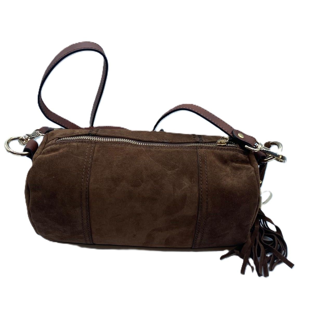 Bolso de ante en puntos - Marrón 069