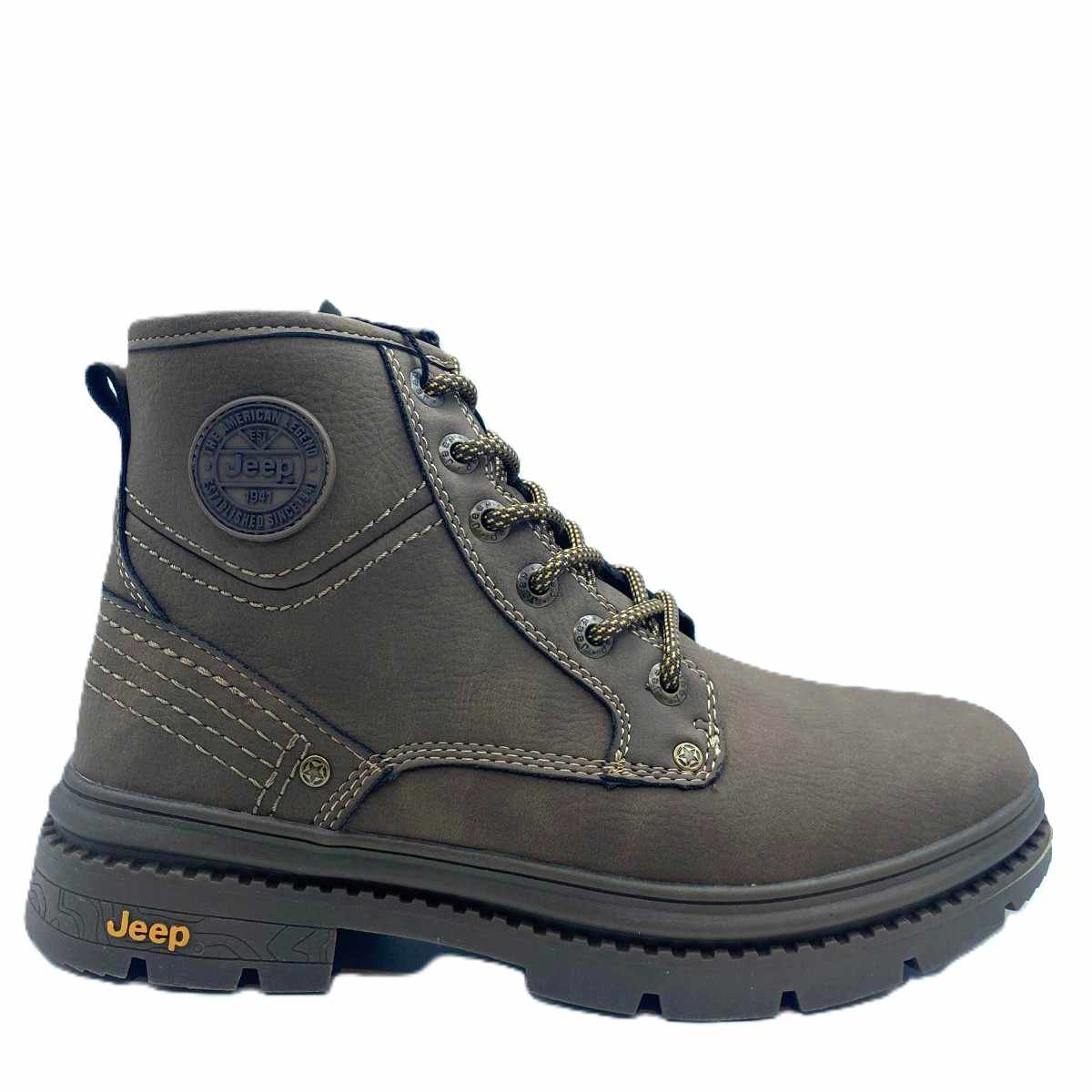 Bota de piel con cordones 0059