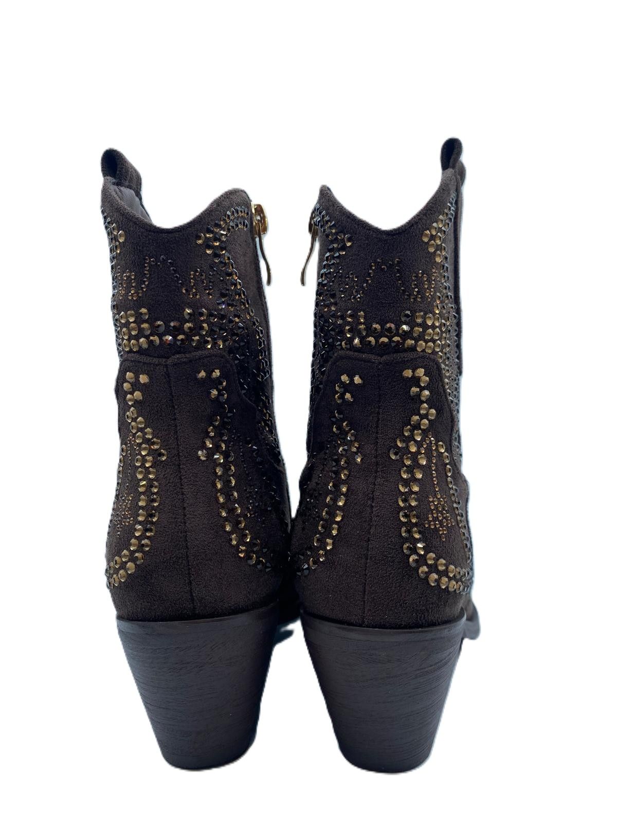 Botin campero con brillantes 047