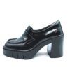 Mocasín tacón alto charol 0023- negro de Art Mocasín tacón alto charol 0023- negro de Art