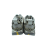 Sneakers en grabado blanco y ribeteado leopardo 034