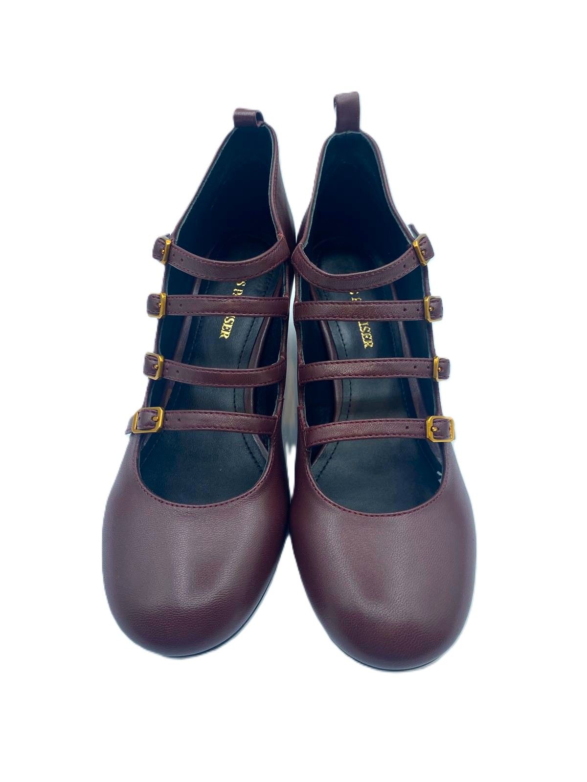Zapato de 4 hebillas - Burdeos 083