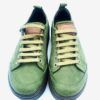 Zapato de cordón en piel nobuck - verde 0004