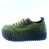Zapato de cordón en piel nobuck - verde