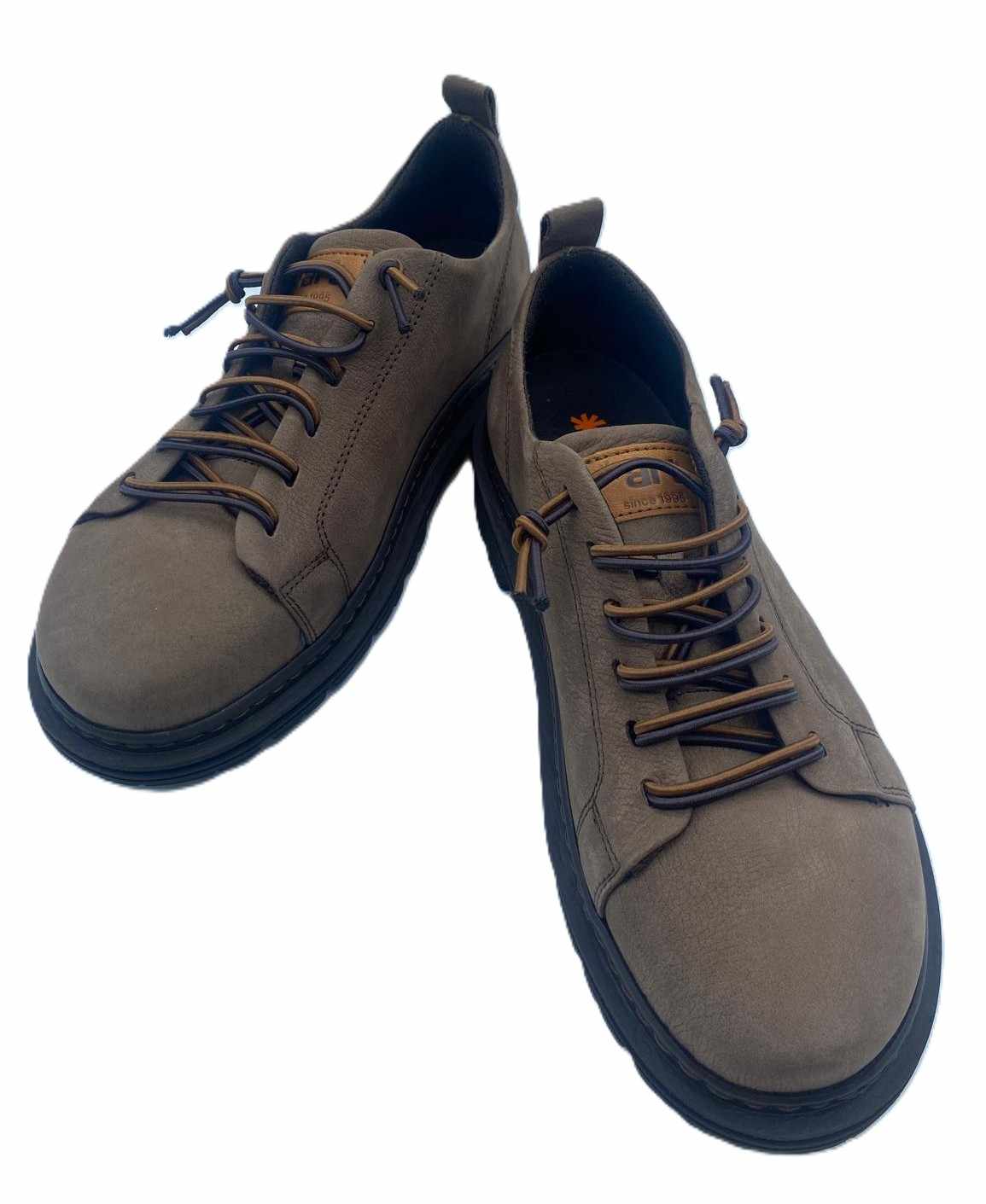 Zapato de sport en nobuck - Marrón 0023