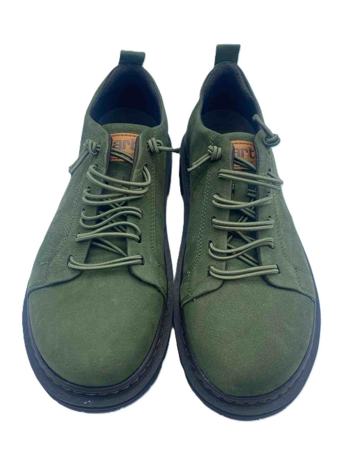 Zapato de sport en nobuck - Verde 0025