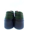 Zapato en cordon rojo con piel de nobuck - verde 0014