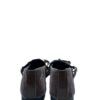 Zapato plano en terciopelo con doble hebilla - Marrón 054