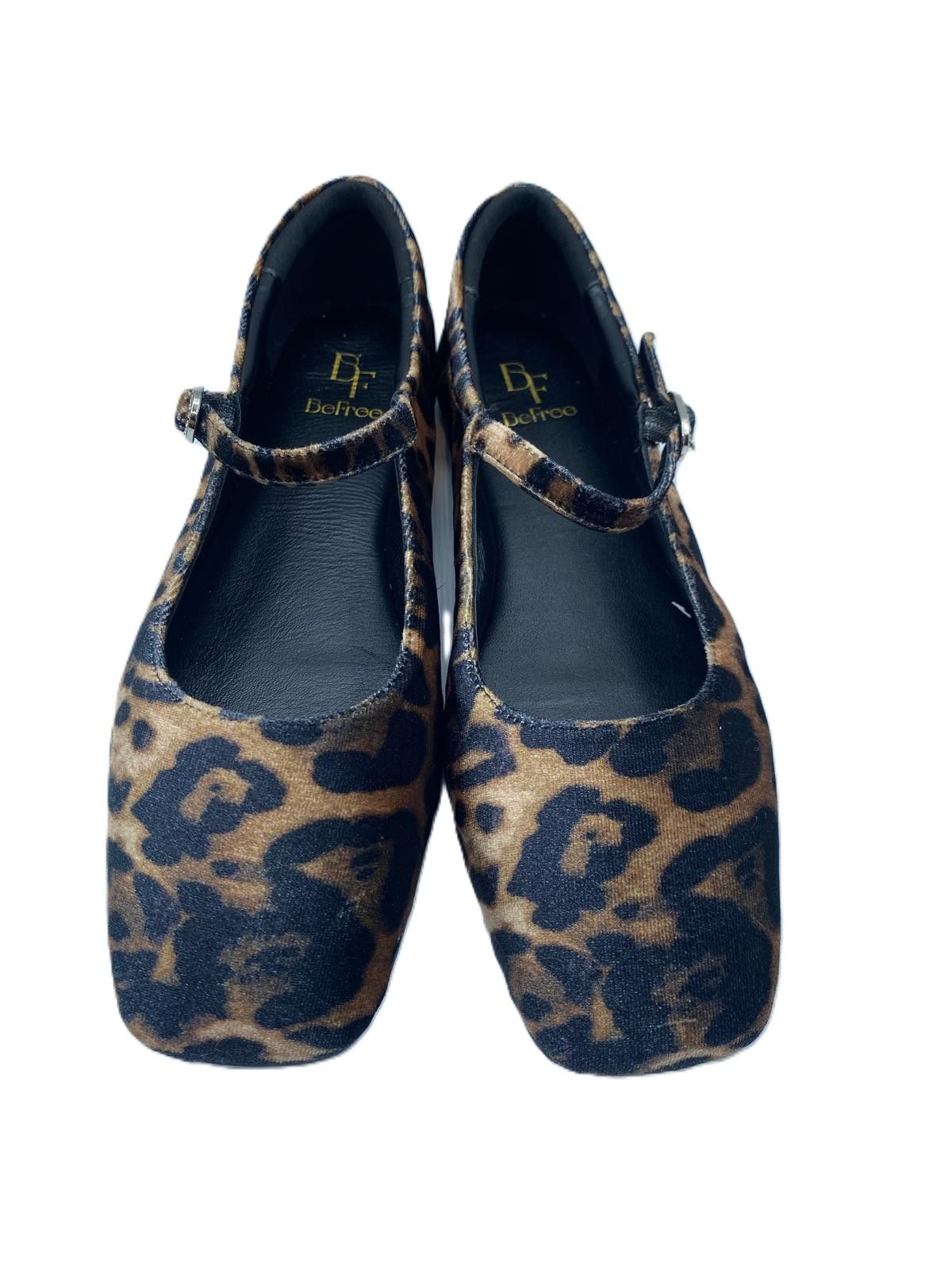 Zapato plano piel de leopardo 058
