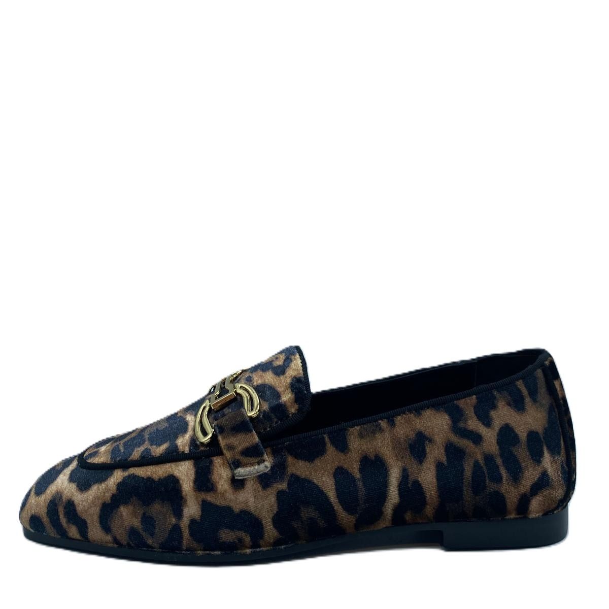 Zapato plano piel de leopardo 059