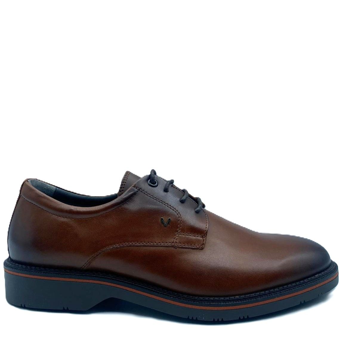 Zapatos de cordones, de corte blucher para hombre - Brandy 0002