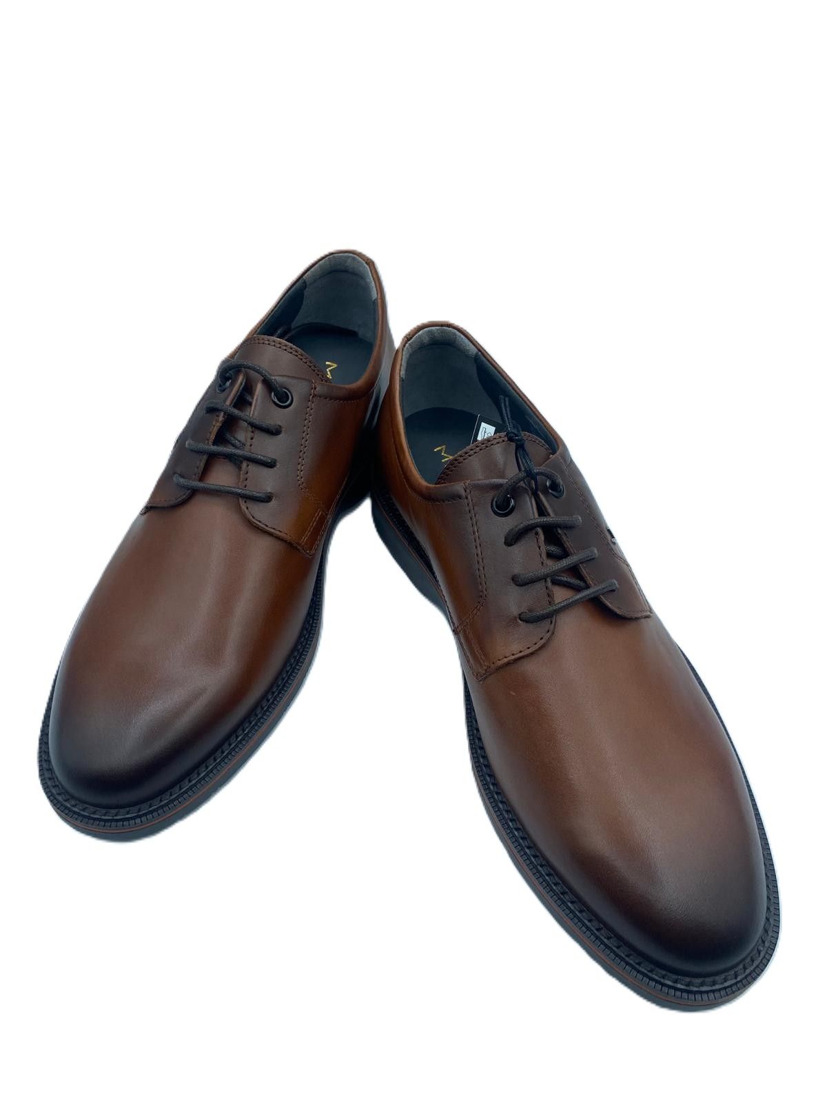 Zapatos de cordones, de corte blucher para hombre - Brandy 0004