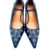 Zapatos tacón alto - Angel Halarcon negro con tachuelas en dorado 017