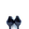Zapatos tacón bajo - Angel Halarcon negro con ribete dorado 009