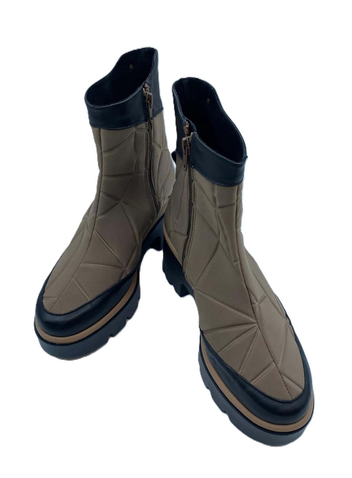 Bota de neopreno con cremallera- Caramelo 0012