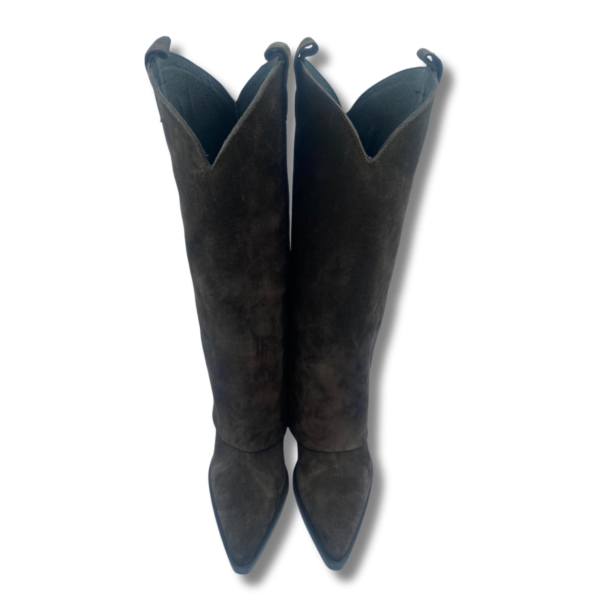 Botas altas de ante marrón -EXÉ 0021