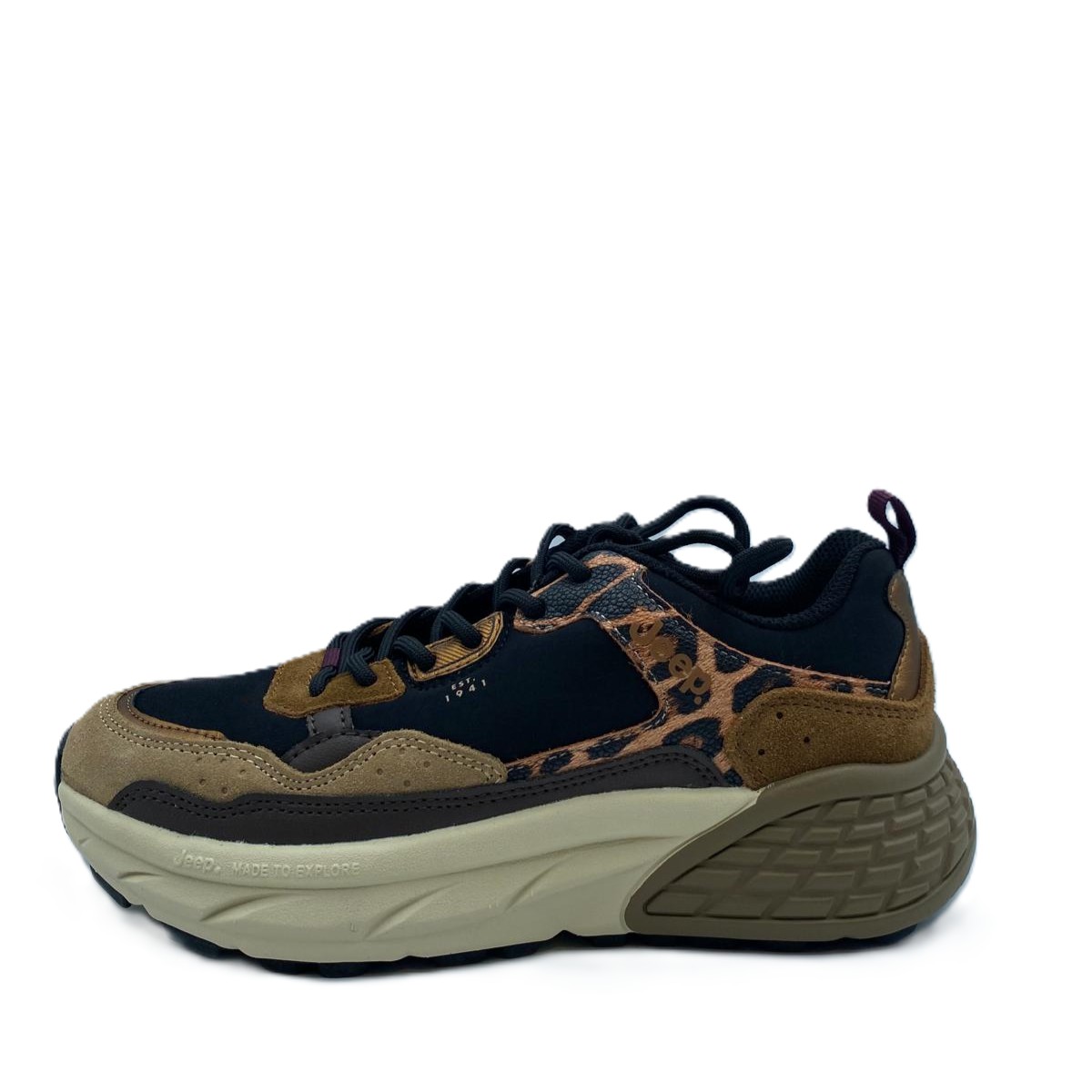 Sneakers chica JEEP Brown Leopard 005