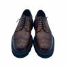 Zapato de hombre de cordones con grabado - marrón brandy 0050