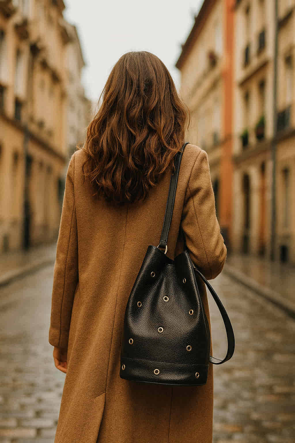 Outfit de chica llevando un bolso con tachas en negro - by Carmen