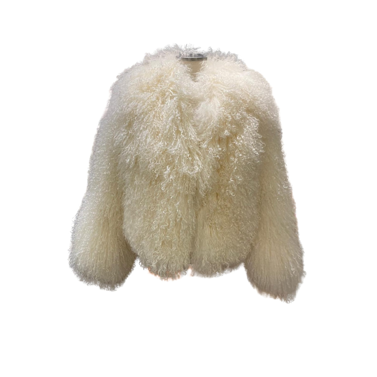 Yak animal Tibet chaqueta en blanco puro delante