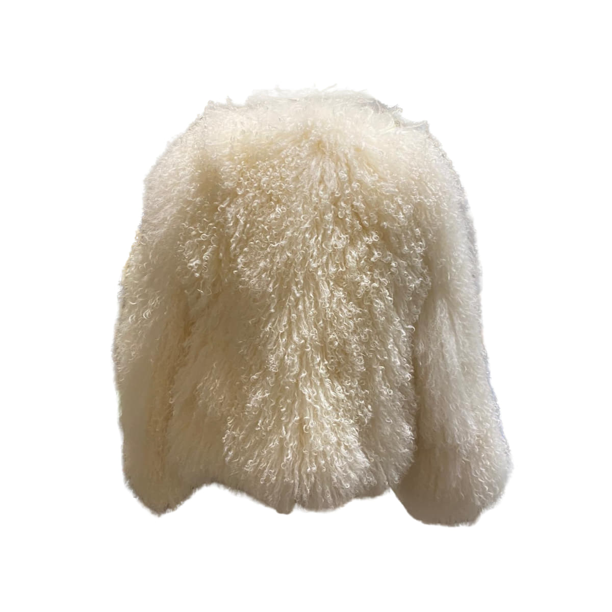 Yak animal Tibet chaqueta en blanco puro trasero