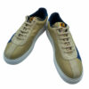 Zapatilla de hombre con cordones - Beige y azul 001