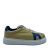 Zapatilla de hombre con cordones - Beige y azul 002