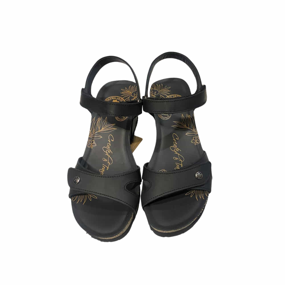 Sandalia Grass Negro JULIA frente