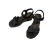 Sandalia Grass Negro JULIA perfil